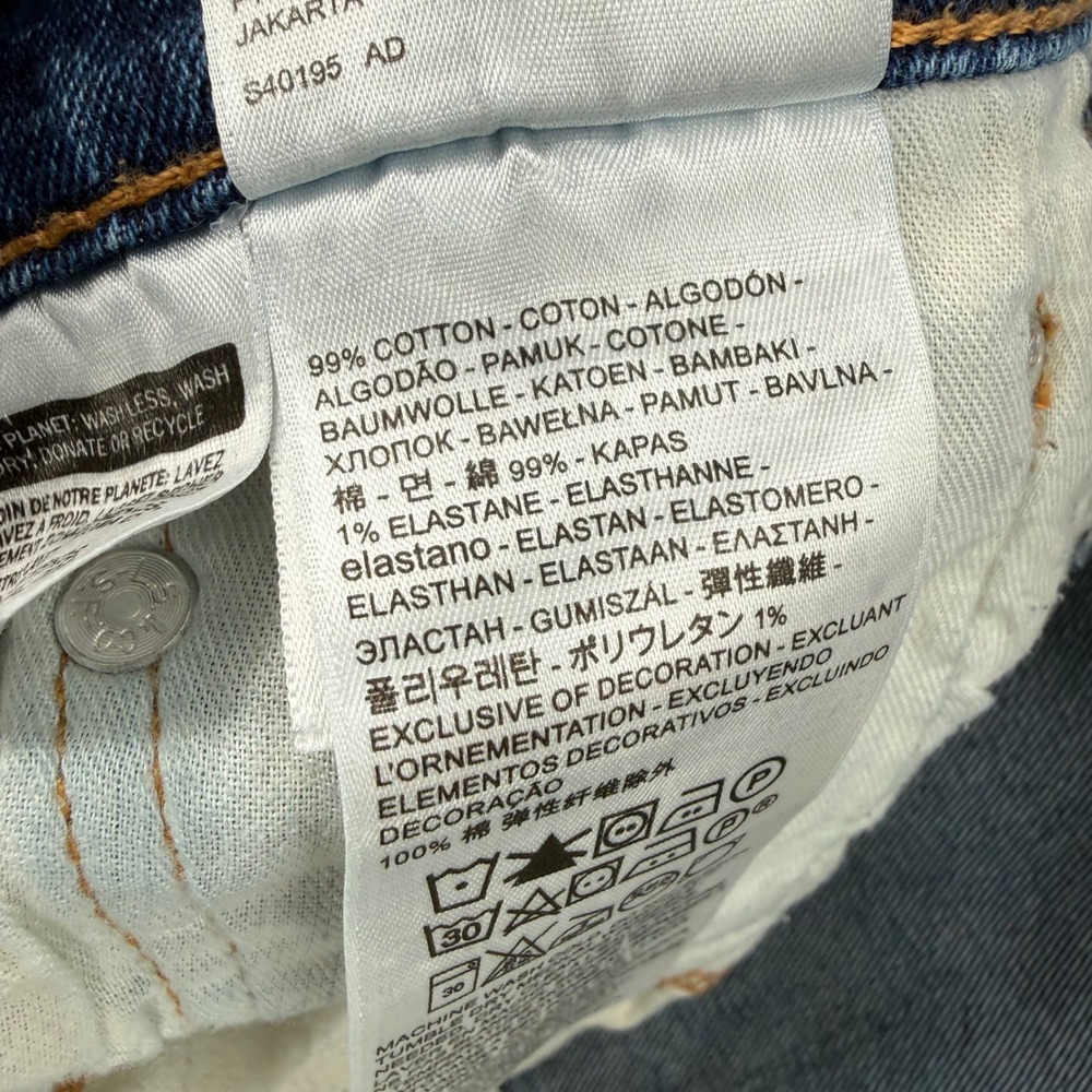 Levis 514 Mens Straight Fit Jeans Dark Wash Straight Leg Size W30 L32 - Picture 8 of 16